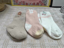 棉孖女寶寶襪子秋冬毛絨絨0-3歲嬰兒小童中筒襪珊瑚絨新生兒襪子加絨 小兔子乖乖 3雙 S（適合腳長(zhǎng)10-12cm）6-12月 曬單實(shí)拍圖
