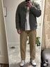 冰隱菱形格加厚保暖外套男棉服男冬季棒球服棉服潮牌美式街頭痞帥炸街 高品質(zhì)-淺綠色 [夾棉] 加厚 XL 120-140斤 曬單實(shí)拍圖