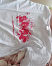 驍雍 純棉印花五分袖小眾街頭風(fēng)歐美短袖t恤男生街頭ins潮流大碼體恤 1161白色 L(建議50-60kg) 曬單實(shí)拍圖