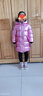 貝孩趣女童國風棉服冬季2024新款中大兒童裝加厚外套羽絨服棉拜年服棉衣 紅色 140 (建議身高125-135厘米) 曬單實拍圖