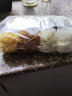 牛奶棉毛線4股依棉寶寶精梳牛奶棉中細(xì)毛線手工diy材料包毛線團(tuán) 16淺黃 曬單實(shí)拍圖