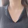 YaoYiZun楓葉足銀項鏈女純銀七夕情人節禮物小眾輕奢生日禮物送老婆 S999足銀楓葉項鏈 曬單實(shí)拍圖