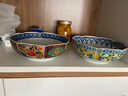 美濃燒（Mino Yaki）宮廷風(fēng)彩瓷餐具日本進(jìn)口手工藝八角碗中式復(fù)古輕奢碗碟組合 大缽-單個【20.6CM*6.5CM】 曬單實拍圖