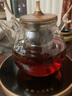 尚明耐熱玻璃蒸煮兩用茶壺煮茶器電陶爐提梁壺明火加熱家用辦公養(yǎng)生壺 金胡電陶爐+金灰色 1000ml 曬單實拍圖