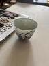 九土手繪青花品茗杯陶瓷仿古茶杯薄胎手作主人杯功夫茶具花卉單杯 款式三 曬單實(shí)拍圖