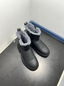 波佐斯（POEZONIS）雪地靴男真皮羊毛保暖厚底冬季東北大棉鞋厚絨防滑馬丁靴男短靴 黑色 羊毛棉靴 41 曬單實(shí)拍圖