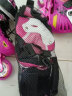 乐秀RX2T溜冰鞋儿童全套装专业轮滑鞋初学者男女滑冰旱冰直排轮平花鞋 玫红色原厂套装 M码（31-34适合5-8岁） 实拍图