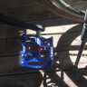 洛克兄弟山地自行车铝合金三培林脚踏轻量公路车轴承脚蹬踏板骑行 410款蓝色 4培林 实拍图