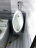TOTOI小便斗UW904HB掛墻式陶瓷家用便池璧掛尿斗節(jié)水型防臭墻排小便器 UW904小便斗+手按閥沖水墻排 免費送貨上門 曬單實拍圖