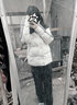 棉致復古拼接條紋不跑棉加厚棉服女新款羽棉衣絨服冬季外套面包服棉襖 米白色【B1322高品質(zhì)】 M 95-110斤 曬單實拍圖