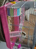 諾辰倉鼠籠子諾辰豪華別墅四季通用47基礎籠小民宿大空間籠子套餐用品 大號原宿粉色雙平臺套餐二 曬單實(shí)拍圖
