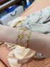 QUAMER金店款沙金四葉草手鏈女時(shí)尚氣質(zhì)手鐲色幸運草不掉色 四葉草金手鏈*簡(jiǎn)約大氣 曬單實(shí)拍圖