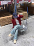DAVEY MODE紅色針織開衫早初秋女裝新款2025外搭短款毛衣外套長袖上衣打底衫 紅色開衫【zt】 M 建議95-105斤 曬單實拍圖