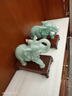 MOREISAN玉石大象擺件一對喬遷開(kāi)業(yè)禮品辦公室桌客廳家居象擺設工藝品 小號藍冰玉大象(左邊單個(gè)/公) 曬單實(shí)拍圖