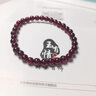 玉有情紫牙烏石榴石手串女款珠手鏈飾品送老婆女友生日禮物 6MM【紫牙烏石榴石】+鑒定證書 曬單實(shí)拍圖