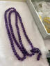 施華索尼亞天然紫水晶佛珠手鏈108顆收藏級烏拉圭念珠多圈手串男女款 珠子8mm 曬單實(shí)拍圖