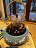 茶大師 滄海爛石煮茶器 電陶茶爐日本南部鑄鐵壺玻璃茶壺銅壺茶爐家電電茶爐煮茶器 套裝價(jià)：離為火櫻飛急須短嘴 曬單實(shí)拍圖
