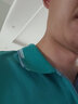 Hush Puppies【經(jīng)典休閑】暇步士男裝春夏撞色線(xiàn)條短袖POLO衫 065中藍3 S 曬單實(shí)拍圖