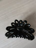 芭根草（bagencao)發(fā)飾韓版頭飾中號抓夾太陽(yáng)花大號發(fā)夾發(fā)卡飾品發(fā)抓大碼 小號亮面黑 曬單實(shí)拍圖
