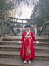 迪士尼拜年服漢服披風(fēng)加厚斗篷冬季拜年寶寶加絨中國外出超仙古裝冬款 紅色 110cm:建議身高95-115 曬單實(shí)拍圖