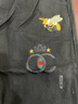 AEMAPE男士黑色刺繡花高端牛仔褲男潮牌修身小腳休閑褲子潮流破洞長褲潮 黑色 34 曬單實(shí)拍圖