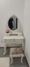 尊范 欧式梳妆台卧室现代简约化妆台雕花主卧小户型化妆桌 0.86米妆台+妆凳 实拍图