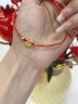 中國黃金（CHINA GOLD）錢幣黃金腳鏈女士足金轉(zhuǎn)運珠編織繩生日禮物高檔實用送女友生日 足金錢幣腳鏈 曬單實拍圖