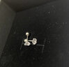 榛橙 925銀鋯石耳釘女簡(jiǎn)約小耳朵養(yǎng)耳洞耳骨釘螺絲擰扣防掉高級(jí)感耳飾 S925銀四爪鋯石螺絲扣耳釘E148 6mm（大號(hào)） 曬單實(shí)拍圖