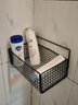 威爾基宿舍置物架墻上置物架床上床頭收納筐掛式收納籃子床邊掛籃掛墻 升級款【26cm】黑色中號 曬單實(shí)拍圖