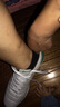 ATHLETA阿仕利塔足球鞋袋鼠皮寬腳TF碎釘高端人造草比賽訓練球鞋男 白綠 43.5 曬單實(shí)拍圖
