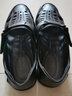 蜻蜓牌夏季涼鞋男真皮中年商務(wù)休閑皮鞋透氣軟底鏤空洞洞鞋中老年爸爸鞋 黑色 40 曬單實(shí)拍圖