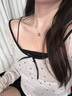 苗秀 個性簡約幸運星星足項鏈小眾設(shè)計感鎖骨鏈生日禮物送女友 幸運星星項鏈 曬單實拍圖