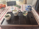 文白茶盤(pán)家用小托盤(pán)2025年新款儲水瀝水式兩用功夫茶海一人簡(jiǎn)易喝茶臺 曬單實(shí)拍圖