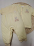 天泛（TIANFAN）新生嬰兒衣服秋冬款6一12月棉衣棉褲套裝a類(lèi)純棉嬰幼兒分體兩件套 中厚高腰護肚套裝黃色 73 cm 6-9個(gè)月寶寶 曬單實(shí)拍圖