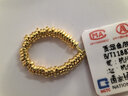 權大福黃金隔片999足金隔珠古法手工實(shí)心小金圈diy配飾項鏈手鏈戒指配件 實(shí)心2.0mm 寬邊長(cháng)約2.8cm(約1g) 曬單實(shí)拍圖