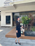 歌力思（ELLASSAY）秋季新款東方簡(jiǎn)奢風(fēng)優(yōu)雅粗花呢小香風(fēng)連衣裙女EWD353Y05400 經(jīng)典黑 XS 曬單實(shí)拍圖