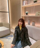 皮爾卡丹高檔品牌女裝輕薄羽絨服女白鴨絨短款小個子冬季西裝領(lǐng)外套修身顯瘦2022年新款 黑色 3XL 適合145-160斤 曬單實拍圖