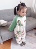 G.DUCKKIDS童裝女童睡衣秋冬季新款兒童家居服珊瑚絨小恐龍衣服寶寶連體睡袋 彩虹恐龍【法蘭絨】 90尺碼1~2歲【 80-90cm】 曬單實拍圖