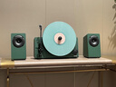 梵尼詩(shī)HiFi立式分體桌面臺式黑膠唱片機lp發(fā)燒電唱機留聲機客廳藍牙音響 暖莎綠色 曬單實(shí)拍圖