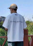 嘻哈街頭美式高街純棉短袖男夏季新款寬松t恤男士潮流薄款半袖衣服男裝 C349白色【高品質(zhì)】26 XL 120斤-140斤 曬單實(shí)拍圖