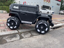 萌嘟嘟兒童電動(dòng)車(chē)四輪帶遙控玩具車(chē)可坐大人男女寶大g越野汽車(chē)小孩童車(chē) 黑色：雙驅+早教音樂(lè )藍牙+遙控 曬單實(shí)拍圖