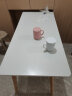 蔓斯菲尔（MSFE） 书桌书柜组合电脑桌台式写字桌家用办公桌子实木腿书桌椅组合 【升级款+单桌】120cm暖白色 实拍图