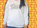 妙奕嘉圓領(lǐng)衛(wèi)衣女春秋季新款潮流外套女士高級(jí)感加絨長(zhǎng)袖t恤女生上衣 白灰色線條陰影圓領(lǐng)套頭衛(wèi)衣 XL 【加絨】【建議120-135斤】 曬單實(shí)拍圖