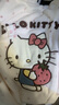 果殼（Gukoo）睡裙冬季HelloKitty聯(lián)名新款波點(diǎn)薄絨女士家居服睡裙D 雅士白睡裙 L 曬單實(shí)拍圖