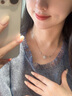 MITHAOL【孫一寧同款】白貝母羅盤雙鉆項鏈女 輕奢小眾八芒星鎖骨鏈女款 白金色項鏈專柜禮盒裝 【送禮更顯愛意】 曬單實拍圖