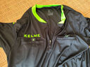 KELME /卡爾美足球裁判服男運動(dòng)套裝足球專(zhuān)業(yè)比賽裁判球衣 K15Z225 黑/熒光綠 XL/180 曬單實(shí)拍圖