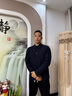 沙馳SATCHI男裝男士派克羽絨服2023新款鵝絨兔毛行政夾克外套男【防風(fēng)保暖】 藏青 50 曬單實拍圖