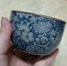 陶羽老陶泥青花漢瓦茶壺家用陶瓷功夫茶具開(kāi)片可養茶水壺復古泡茶器 仿古青花-萬(wàn)花杯 175ml 曬單實(shí)拍圖