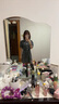 她芙（tafu）品牌女裝牛仔連衣裙女2025夏季新款時(shí)尚休閑修身顯瘦小個(gè)子A字裙 淺灰色 M 曬單實(shí)拍圖