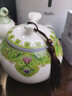 融匠羊脂玉白瓷茶葉罐陶瓷密封罐送禮茶罐茶葉包裝空盒儲存茶盒子高檔 如意茶罐(青色)安全裝 900ml 1個 曬單實拍圖